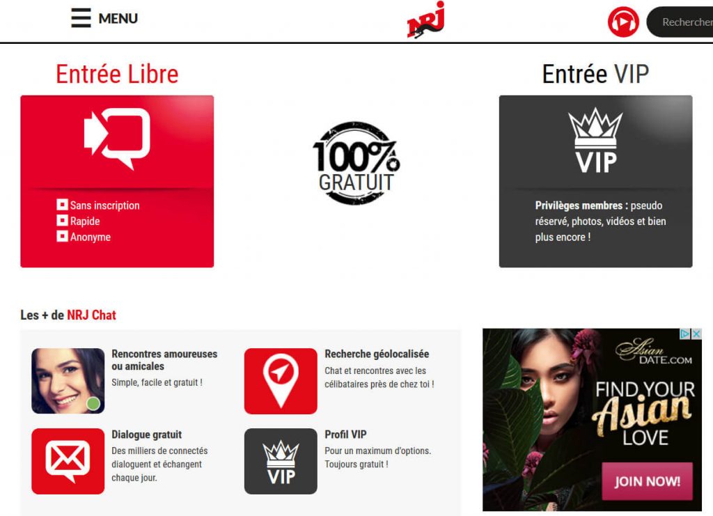 Chat nrj: Le numéro un des tchat jeune - La Référence